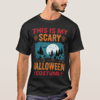 Funny Scary Halloween Costume Graveyard Moon Graph