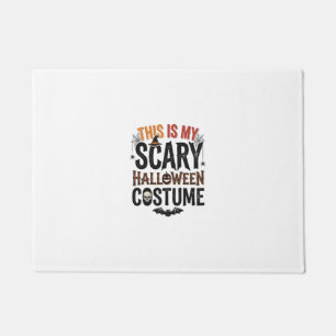 Funny Scary Halloween Costume Vintage Shirt Design Doormat