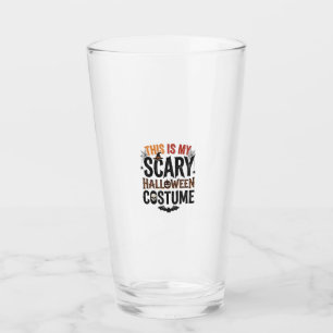 Funny Scary Halloween Costume Vintage Shirt Design Glass