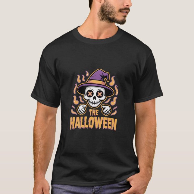 Funny Scary Halloween T-Shirt  (Front)