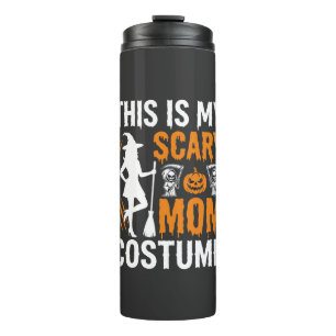 Funny Scary Mom Costume Halloween Witch Thermal Tumbler