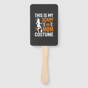 Funny Scary Mum Costume Halloween Witch Hand Fan