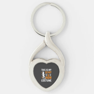 Funny Scary Mum Costume Halloween Witch Key Ring
