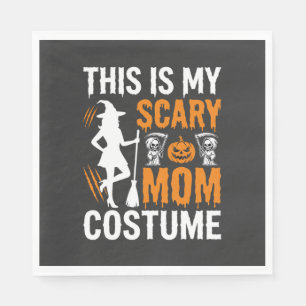 Funny Scary Mum Costume Halloween Witch Napkin