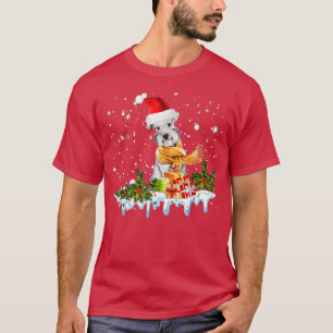 Funny Schnauzer Christmas Tree Giftss Xmas  T-Shirt