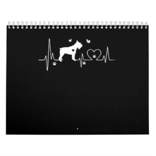 Funny Schnauzer Heatbeat Gift Calendar
