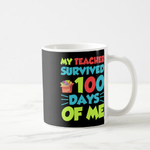 Funny School Boys Girls Kids Gift 100 Days Of Scho Coffee Mug