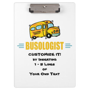 Funny School Bus Clipboard
