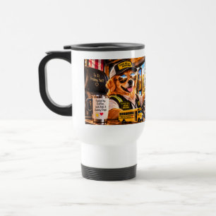 Funny School Bus Driver Golden Retriever Travel Co Mug