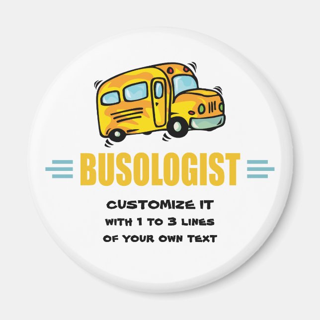 Funny School Bus Magnet (Front)
