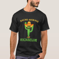Funny School Counselor Nacho Retro Teacher Cactus