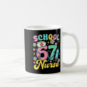 Funny School Nurse 67 Cute Medical Meme Design Coffee Mug