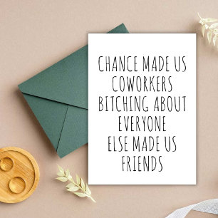 Funny School or college bestie hilarious card