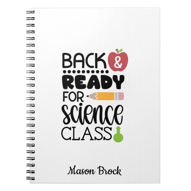 Funny school personalised gift Notebook (Front)