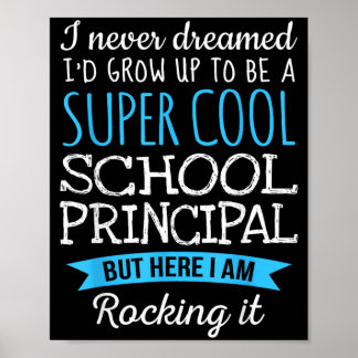 Funny School Principal Poster