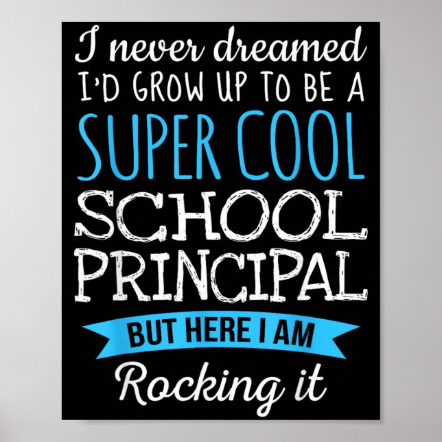 Funny School Principal Poster (Front)