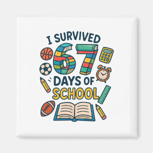Funny School Six Seven Meme Student Teacher Joke 6 Magnet