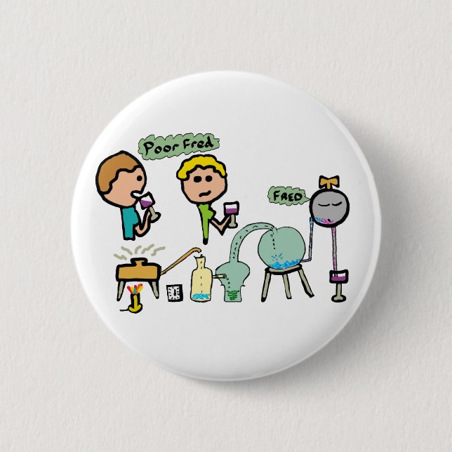 Funny Science 6 Cm Round Badge (Front)