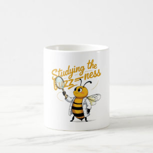 Funny Science Bee Mug – “Studying the Buzz-ness” 