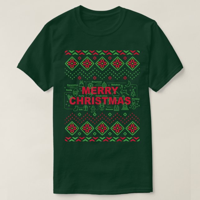 Funny Science & Biology Ugly Sweater Christmas 737 (Design Front)
