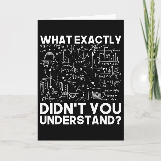 Funny Science Gift Idea Physicist Math Physics Sma Card (Front)