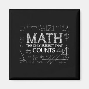 Funny Science Nerd Math The Only Subject That Coun Magnet