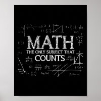 Funny Science Nerd Math The Only Subject That Coun