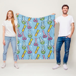 Funny Science Pattern fleece blankets