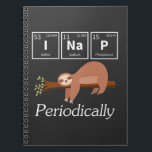 Funny Science Pun Chemistry Sloth Nap Lover Notebook<br><div class="desc">Funny Science Pun Chemistry Sloth Nap Lover. Hilarious Scientist and Chemist Gift.</div>