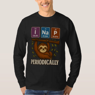 Funny Science Sloth Periodic Table Elements Shirt