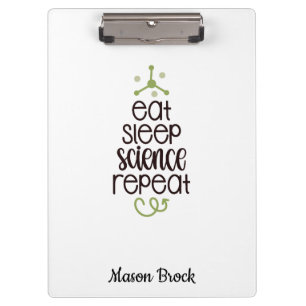 Funny Science student school personalised gift Clipboard