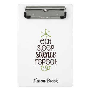 Funny Science student school personalised gift Mini Clipboard