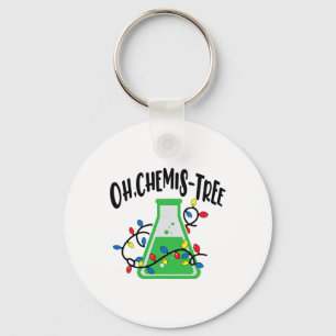 Funny Science Teacher Oh Chemistree Chemistry Chri Key Ring
