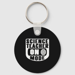 Funny Science Teacher On Mode Activated With Atom  Key Ring