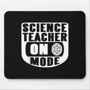 Funny Science Teacher On Mode Activated With Atom  Mouse Pad