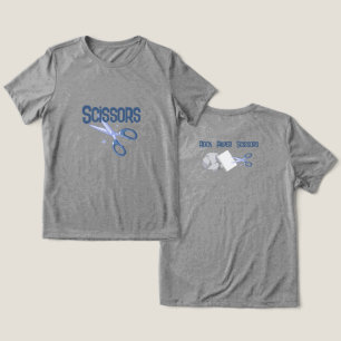 Funny Scissors Halloween Group Costume Tri-Blend Shirt