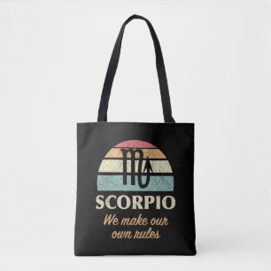 Funny Scorpio Zodiac Rules Tote Bag