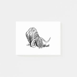 Funny Scottish Highland Cow Post-it Notes