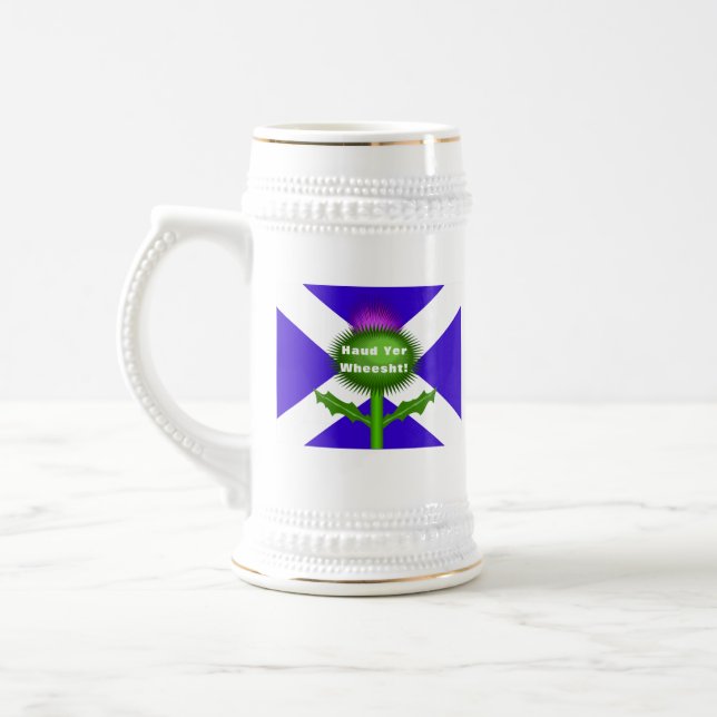 Funny Scottish Mug, Funny Scottish Sayings Beer Stein (Left)