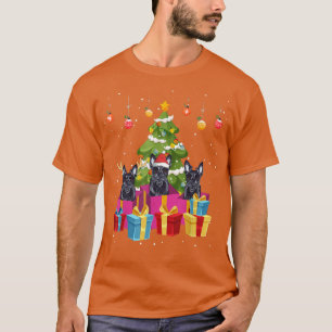 Funny Scottish Terrier Merry Christmas Tree Xmas 2 T-Shirt