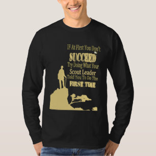Funny Scout Leader Cub Camping Boy Hiking Scouti T-Shirt