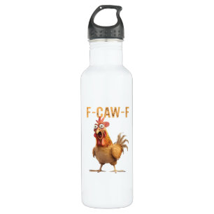 Funny Screaming Chicken F-Caw-F Joke Essential 710 Ml Water Bottle