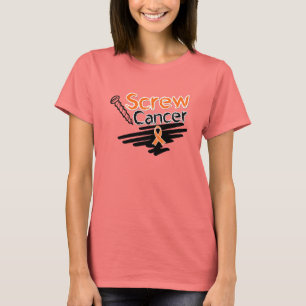 Funny Screw Leukaemia Cancer T-Shirt