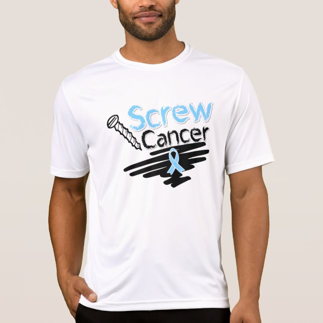 Funny Screw Prostate Cancer T-Shirt (Front)