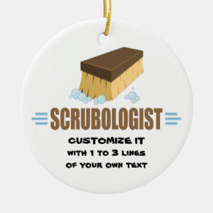 Funny Scrubologist Ceramic Tree Decoration