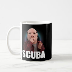 Funny Scuba Dance Meme Pig Man Meme Brainrot Coffee Mug