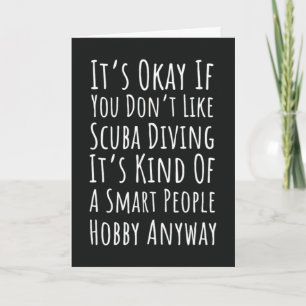 Funny Scuba Diver Cards Humor Snorkeling Ocean