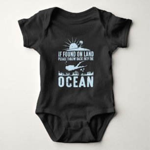 Funny Scuba Diver Gift Swimming Passion Baby Bodysuit