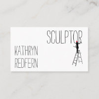 Funny sculptor woman customisable