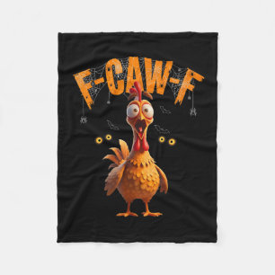 Funny Sder Web Chicken F-caw-f  Fleece Blanket